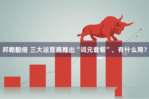 邦乾配倍 三大运营商推出“词元套餐”，有什么用？